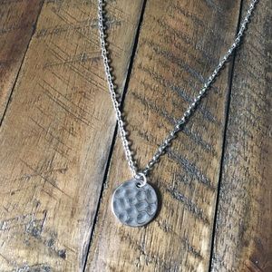 NWT! Round Silver Necklace